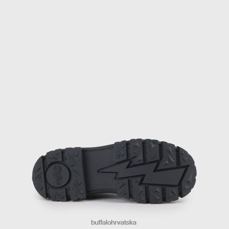 crno Buffalo aspha lace up hi bootie flat vegan |čizme TDD6T847